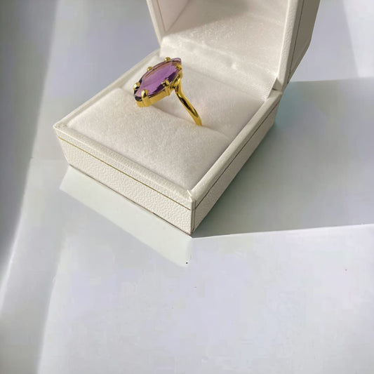 Bague pierre violette
