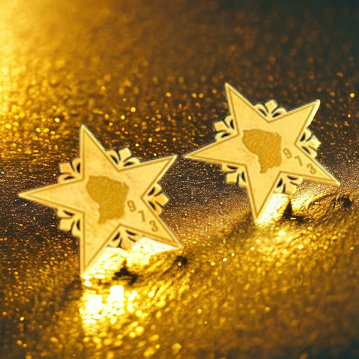 Boucles d'oreilles étoile Guyane - Taille M