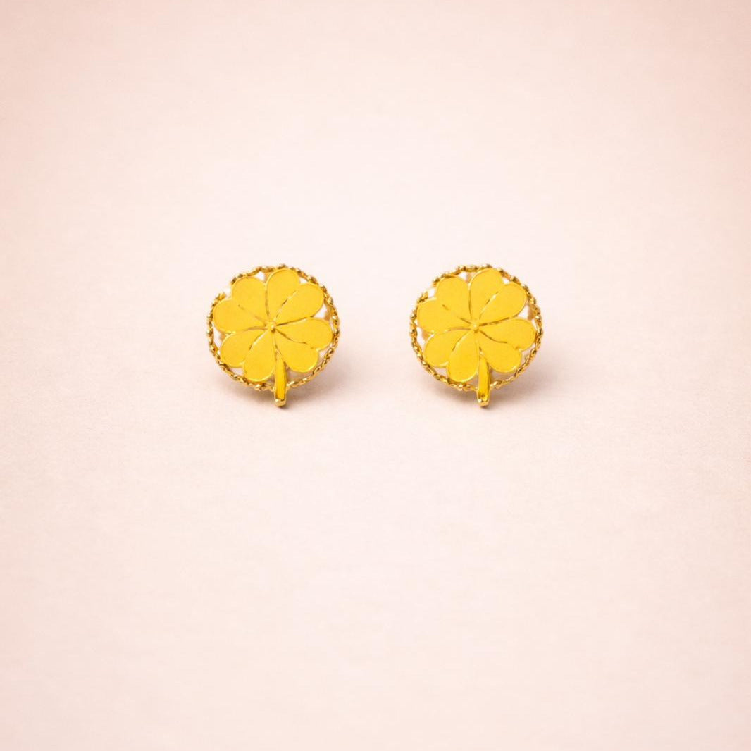 Boucles d'oreilles trèfle