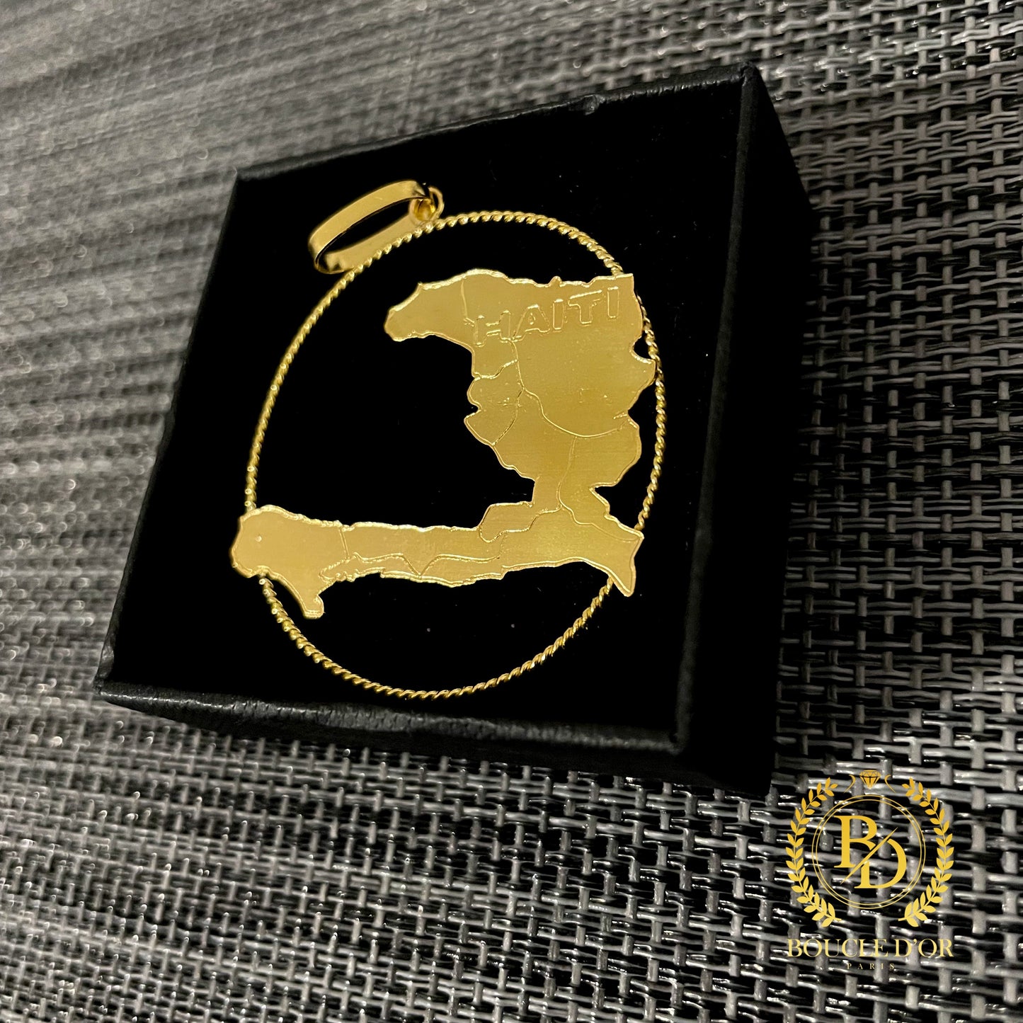 Pendentif Carte d'Haïti