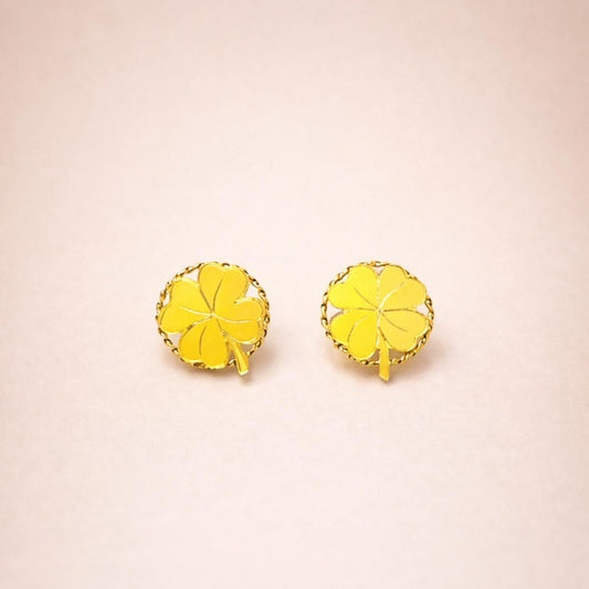 Boucles d'oreilles trèfle